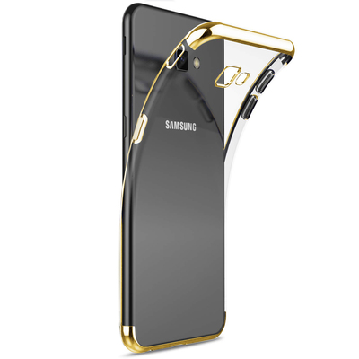 Microsonic Samsung Galaxy J7 Prime 2 Kılıf Skyfall Transparent Clear Gold