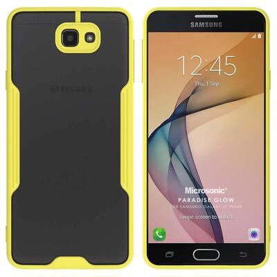 Microsonic Samsung Galaxy J7 Prime Kılıf Paradise Glow Sarı
