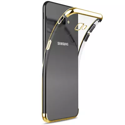 Microsonic Samsung Galaxy J7 Prime Kılıf Skyfall Transparent Clear Gold