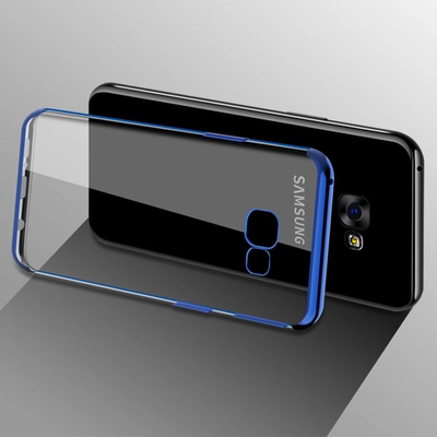 Microsonic Samsung Galaxy J7 Prime Kılıf Skyfall Transparent Clear Mavi