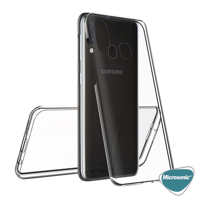 Microsonic Samsung Galaxy M10S Kılıf Komple Gövde Koruyucu Silikon Şeffaf