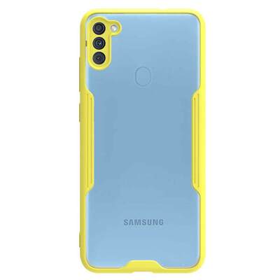 Microsonic Samsung Galaxy M11 Kılıf Paradise Glow Sarı