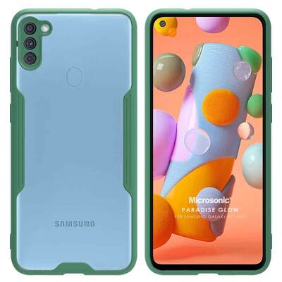 Microsonic Samsung Galaxy M11 Kılıf Paradise Glow Yeşil