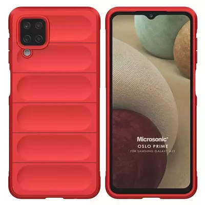 Microsonic Samsung Galaxy M12 Kılıf Oslo Prime Kırmızı