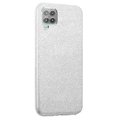 Microsonic Samsung Galaxy M12 Kılıf Sparkle Shiny Gümüş