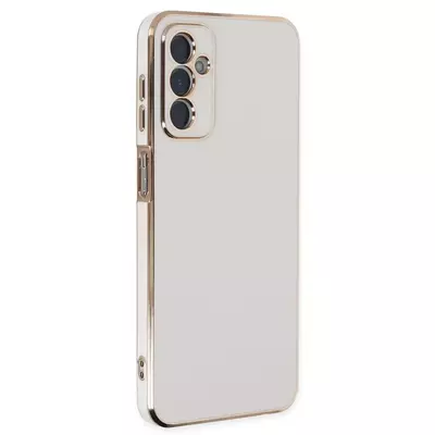 Microsonic Samsung Galaxy M13 Kılıf Olive Plated Beyaz