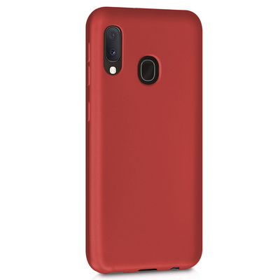 Microsonic Samsung Galaxy M20 Kılıf Matte Silicone Kırmızı
