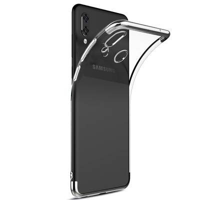 Microsonic Samsung Galaxy M20 Kılıf Skyfall Transparent Clear Gümüş
