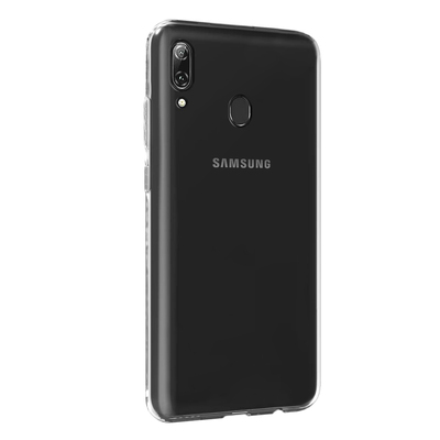 Microsonic Samsung Galaxy M20 Kılıf Transparent Soft Beyaz
