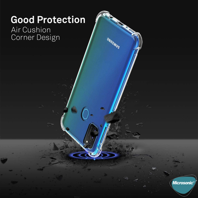 Microsonic Samsung Galaxy M21 Kılıf Anti Shock Silikon Şeffaf