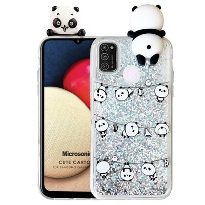 Microsonic Samsung Galaxy M21 Kılıf Cute Cartoon Panda