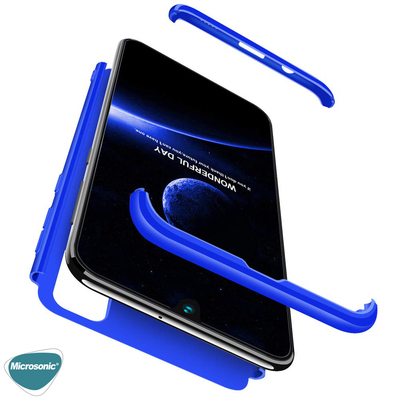 Microsonic Samsung Galaxy M21 Kılıf Double Dip 360 Protective AYS Mavi