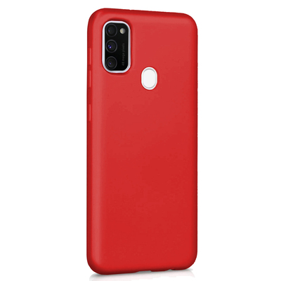 Microsonic Samsung Galaxy M21 Kılıf Matte Silicone Kırmızı
