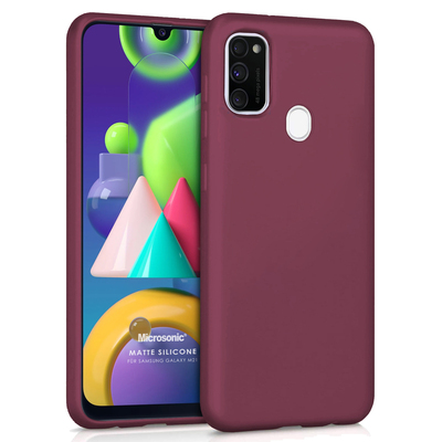 Microsonic Samsung Galaxy M21 Kılıf Matte Silicone Mor