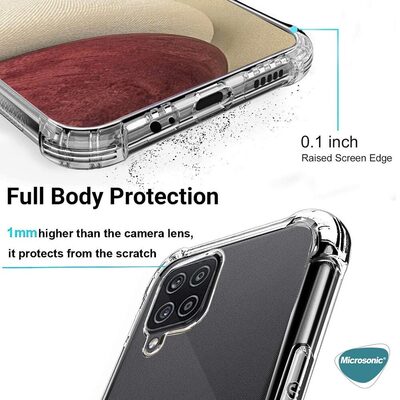Microsonic Samsung Galaxy M22 Kılıf Anti Shock Silikon Şeffaf