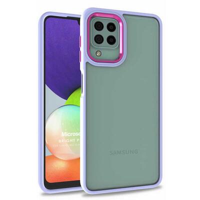 Microsonic Samsung Galaxy M22 Kılıf Bright Planet Lila