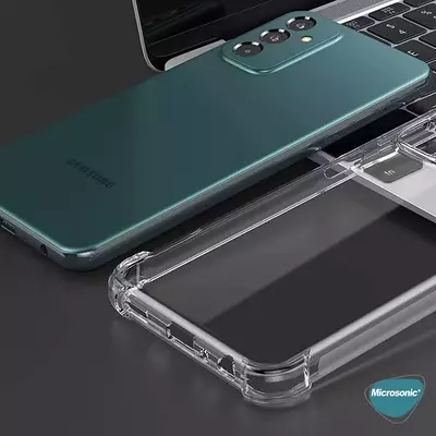 Microsonic Samsung Galaxy M23 Kılıf Anti Shock Silikon Şeffaf