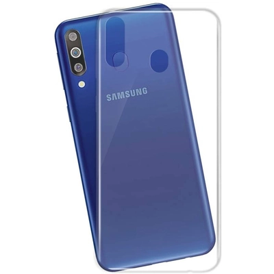 Microsonic Samsung Galaxy M30 Kılıf Transparent Soft Beyaz