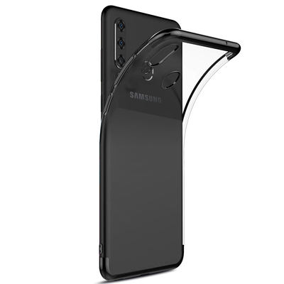 Microsonic Samsung Galaxy M30 Kılıf Skyfall Transparent Clear Siyah