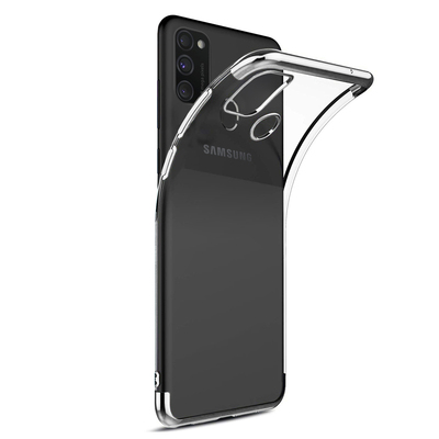 Microsonic Samsung Galaxy M30S Kılıf Skyfall Transparent Clear Gümüş