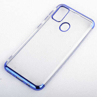 Microsonic Samsung Galaxy M30S Kılıf Skyfall Transparent Clear Mavi