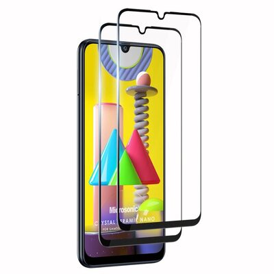 Microsonic Samsung Galaxy M31 Crystal Seramik Nano Ekran Koruyucu Siyah (2 Adet)