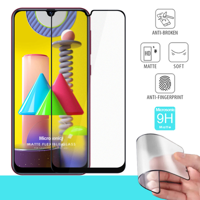 Microsonic Samsung Galaxy M31 Matte Flexible Ekran Koruyucu Siyah