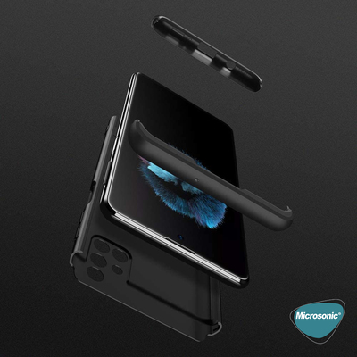 Microsonic Samsung Galaxy M31s Kılıf Double Dip 360 Protective AYS Kırmızı