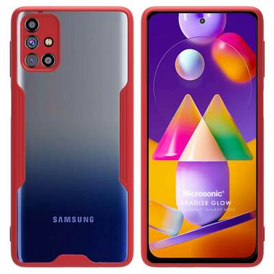 Microsonic Samsung Galaxy M31S Kılıf Paradise Glow Kırmızı