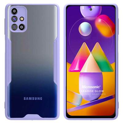 Microsonic Samsung Galaxy M31S Kılıf Paradise Glow Lila
