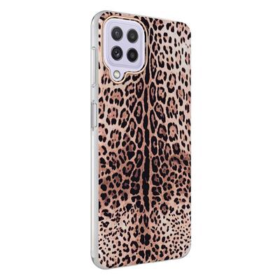Microsonic Samsung Galaxy M32 4G Natural Feel Desenli Kılıf Leopard