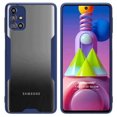 Microsonic Samsung Galaxy M51 Kılıf Paradise Glow Lacivert