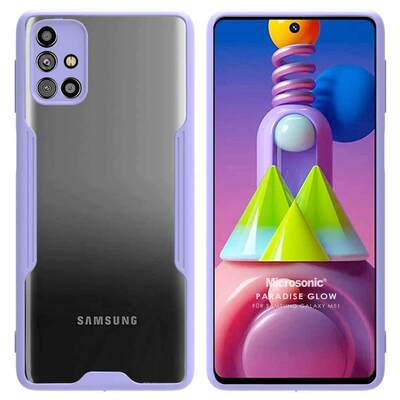 Microsonic Samsung Galaxy M51 Kılıf Paradise Glow Lila