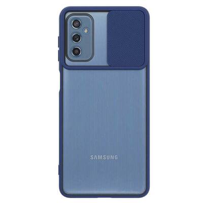 Microsonic Samsung Galaxy M52 Kılıf Slide Camera Lens Protection Lacivert