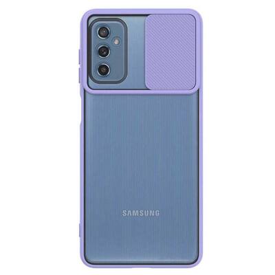 Microsonic Samsung Galaxy M52 Kılıf Slide Camera Lens Protection Lila