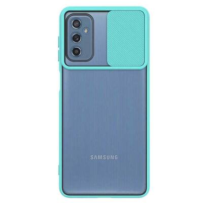 Microsonic Samsung Galaxy M52 Kılıf Slide Camera Lens Protection Turkuaz