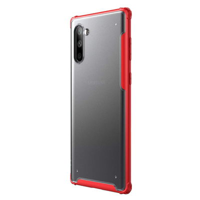 Microsonic Samsung Galaxy Note 10 Kılıf Frosted Frame Kırmızı