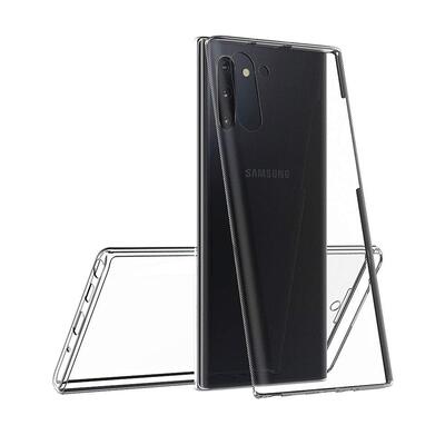 Microsonic Samsung Galaxy Note 10 Kılıf Komple Gövde Koruyucu Silikon Şeffaf