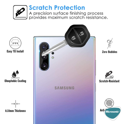 Microsonic Samsung Galaxy Note 10 Kamera Lens Koruyucu Siyah