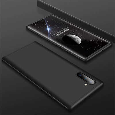 Microsonic Samsung Galaxy Note 10 Kılıf Double Dip 360 Protective Siyah