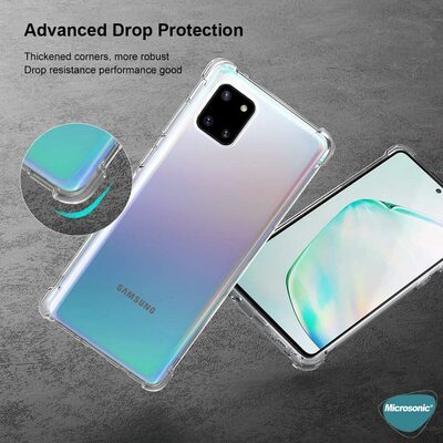 Microsonic Samsung Galaxy Note 10 Lite Kılıf Anti Shock Silikon Şeffaf