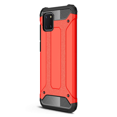 Microsonic Samsung Galaxy Note 10 Lite Kılıf Rugged Armor Kırmızı