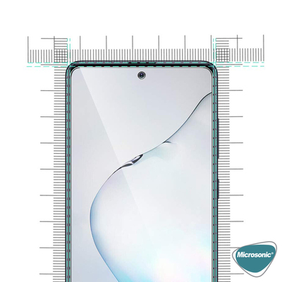 Microsonic Samsung Galaxy Note 10 Lite Temperli Cam Ekran Koruyucu Film