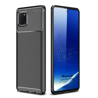 Microsonic Samsung Galaxy Note 10 Lite Kılıf Legion Series Siyah