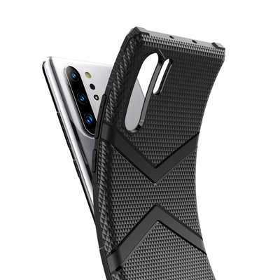 Microsonic Samsung Galaxy Note 10 Plus Diamond Shield Kılıf Siyah