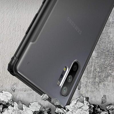 Microsonic Samsung Galaxy Note 10 Plus Kılıf Frosted Frame Lacivert