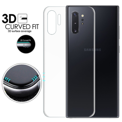 Microsonic Samsung Galaxy Note 10 Plus Kavisli Ekran Koruyucu Film Seti - Ön ve Arka