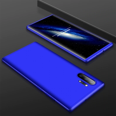 Microsonic Samsung Galaxy Note 10 Plus Kılıf Double Dip 360 Protective Mavi