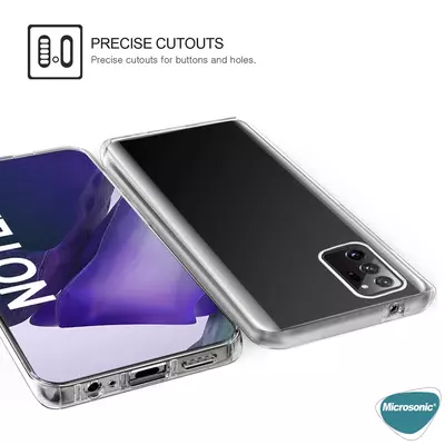 Microsonic Samsung Galaxy Note 20 Kılıf Komple Gövde Koruyucu Şeffaf