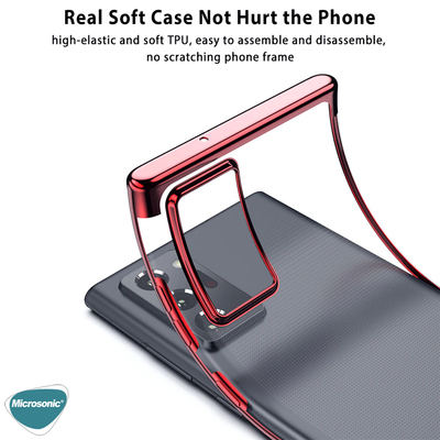 Microsonic Samsung Galaxy Note 20 Kılıf Skyfall Transparent Clear Gümüş